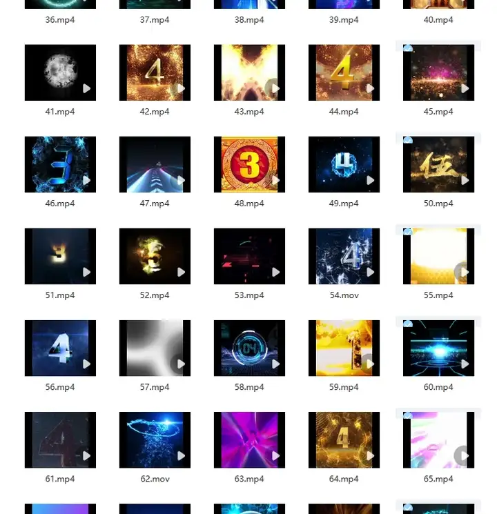 111款震撼5秒倒数5秒视频素材-倒计时启动仪式晚会舞台表演LED大屏幕视频素材【电商热销629】